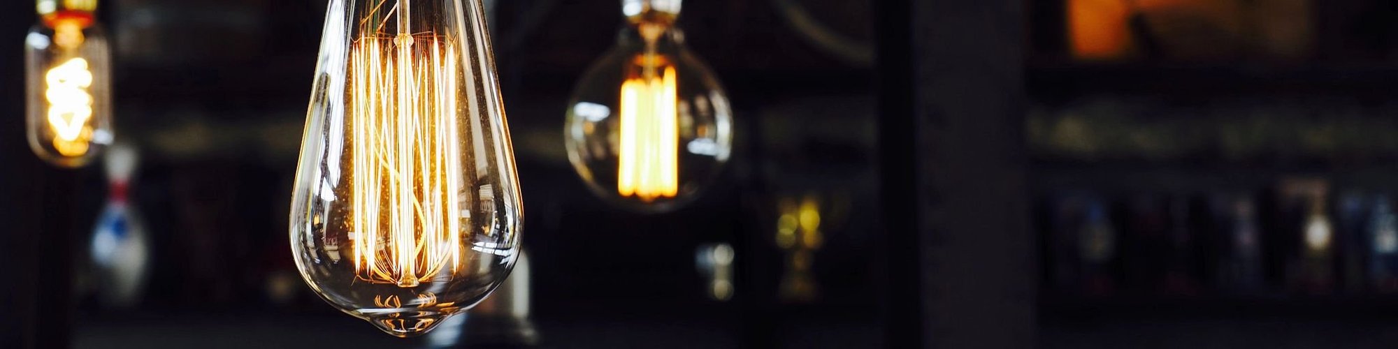 closeup of light bulb with bright filaments - Rickway Carpet in North Mankato, MN